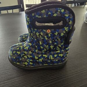 Baby Bogs II Digital Maze Toddler Rain Boots